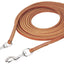 Weaver Leather Doubled & Stitched Hermann Oak Russet Harness Leather Reins with Latigo Liner - 1/2" x 8'