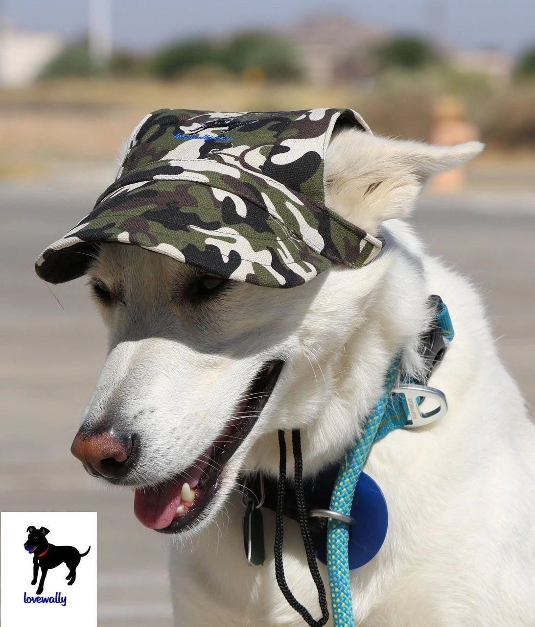 Dog Outdoor Adventure Gear Embroidered Pet Hat LoveWally Adjustable - Hooves and Paws