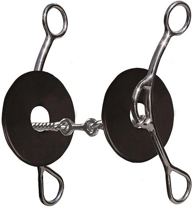 Professional's Choice Brittany 8â€ Shank 3 Twist Gag - Hooves and Paws