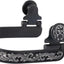Weaver Leather Ladies' Engraved Black Steel Spurs - 1-3/4" Shank, 5/8" Band, Cloverleaf Rowel