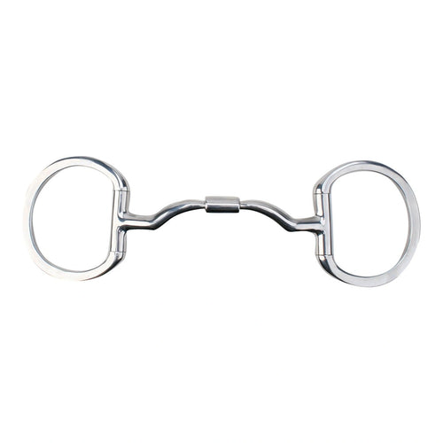 Myler Eggbutt SnaffleWithout Hooks With Wide Ported Barrel 6 Inch Mouth Mb 33wl - Hooves and Paws