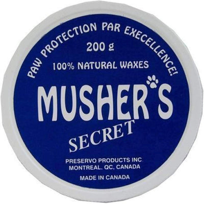 Mushers Secret Pet Paw Protection Wax Moisturizer Invisible Boots Snow (200g.) for Dog Pet Puppy