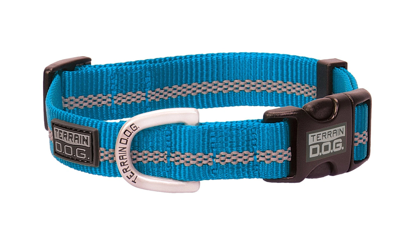 Weaver Leather Terrain D.O.G. Reflective Snap - n - Go Collar - Hooves and Paws