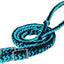 Weaver Equine Braided Nylon Barrel Reins Black/Purple/Mint - Hooves and Paws