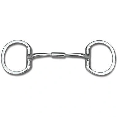 Myler Eggbutt Without Hooks With Stainless Steel Comfort Snaffle Wide Barrel 5 Inch Mouth Copper Inlay Mb 02 - Hooves and Paws
