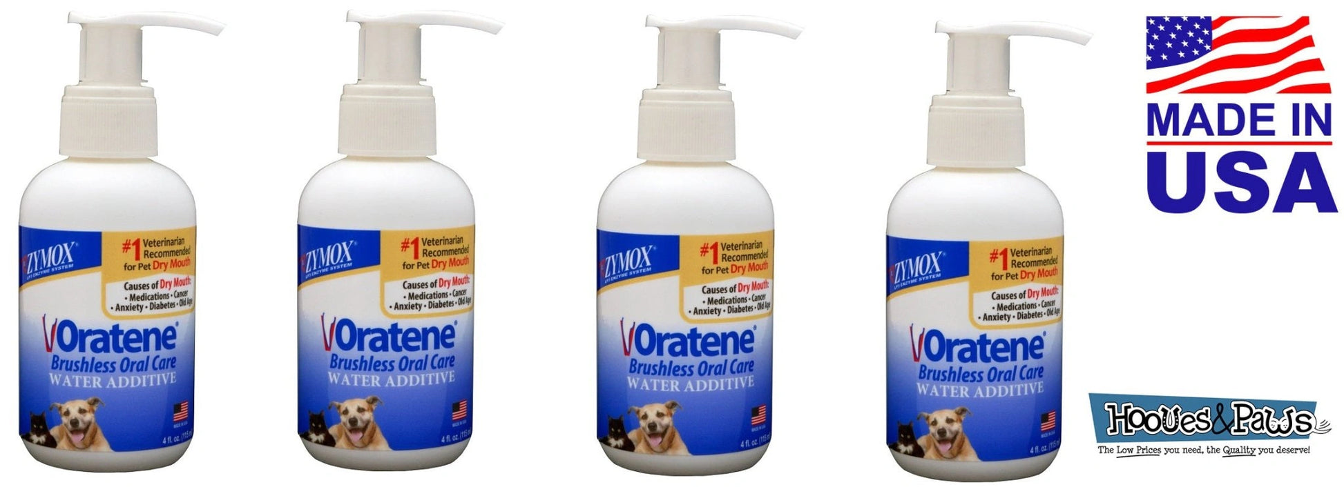 Zymox Oratene Biotene Drinking Water Additive Dental Care Pet Dog 4 oz Bottle - Hooves and Paws