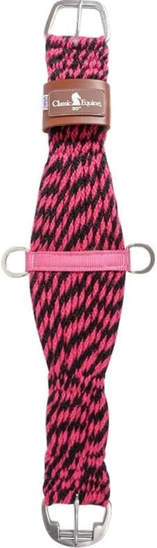 Classic Rope Colored Twist 100% Mohair Cinch Pink/Black 34 (Sell out) - Hooves and Paws