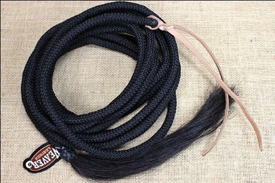 Weaver Nylon Mecate/Horsehair Tassel 1/2 x 23 Black