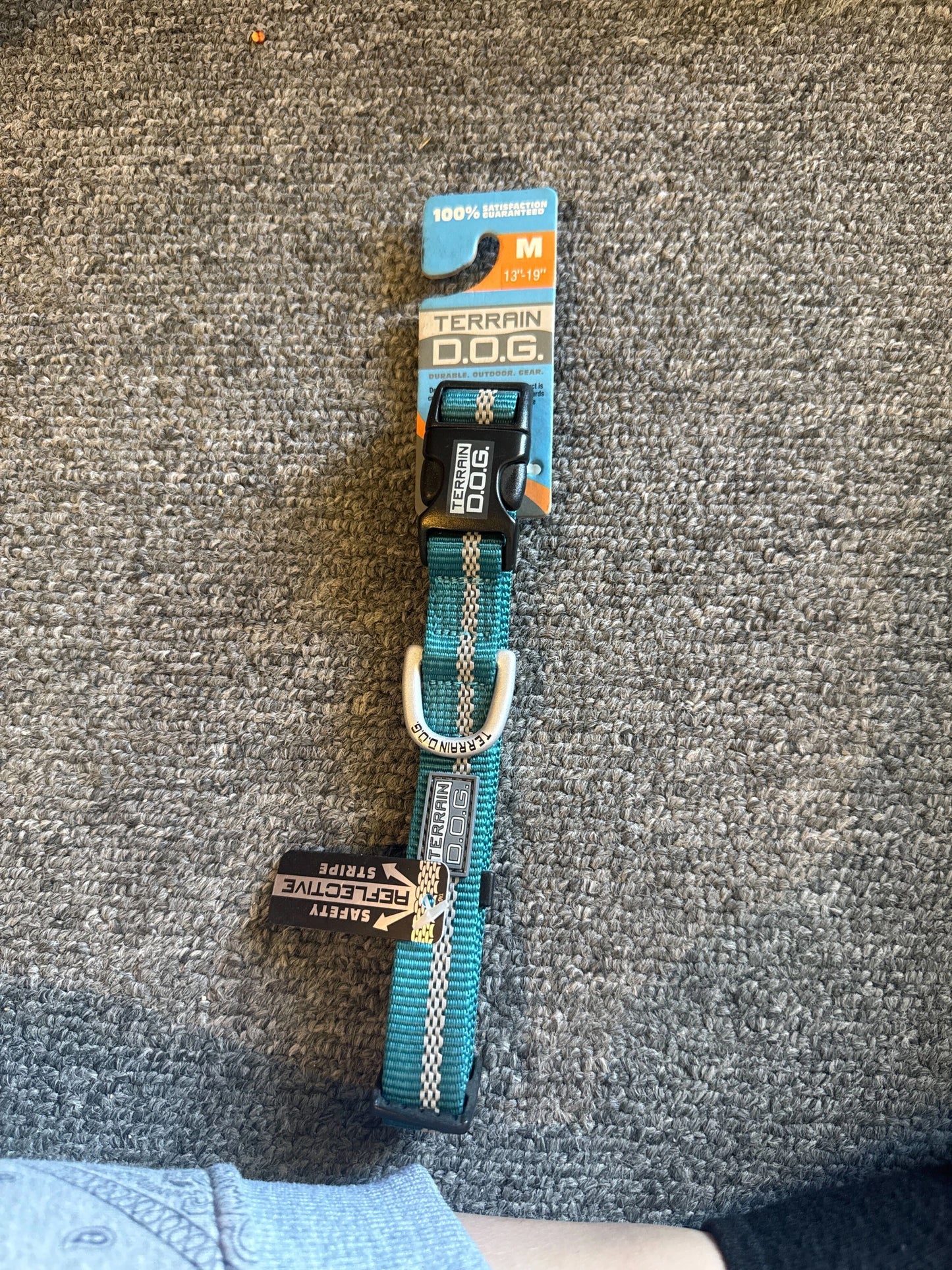 Terrain D.O.G. Reflective Snap-n-Go Collar Blue Bay/Dark Gray 13" - 19" (Sell out)