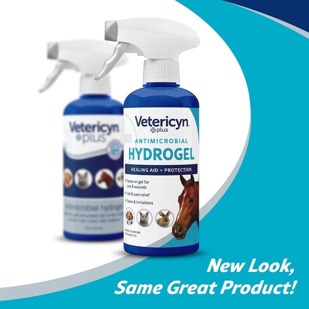 Vetericyn Plus All Animal Wound Care Hydrogel Spray - Non-Toxic Healing Aid for Dogs, Cats, and Horses