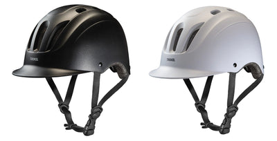 Troxel Sport 2.0 Horse Riding Western Helmet Low Profile Colors - Black or White - Hooves and Paws