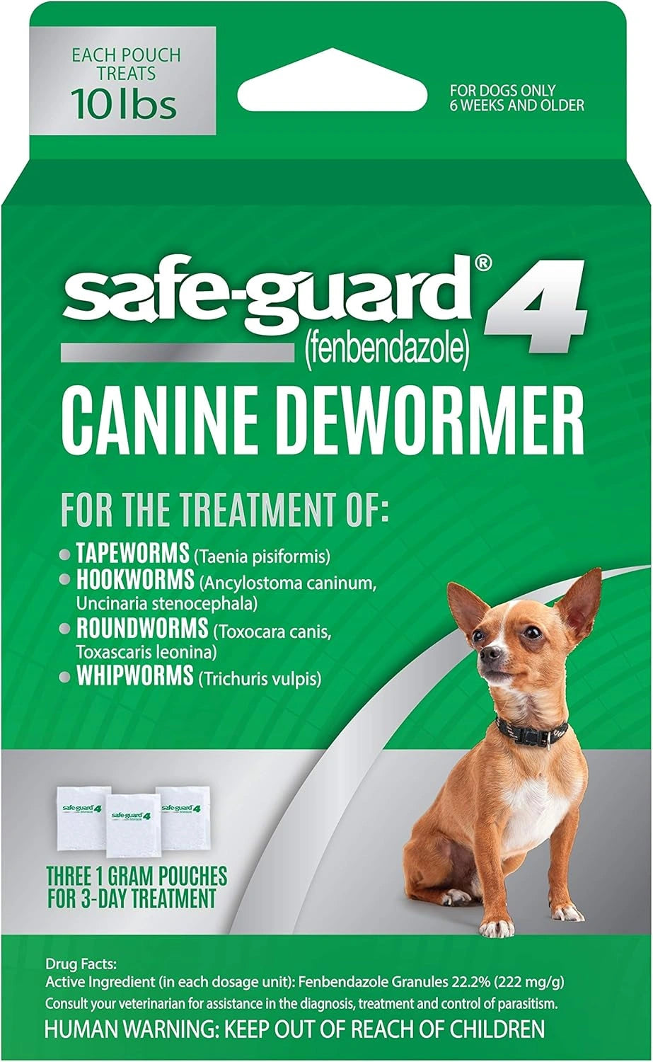 Safe-Guard Canine Dewormer for Small Dogs, 3 Day Treatment