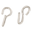 Weaver Leather Nickel Plated English Curb Chain Hooks - Durable Rust-Resistant Tack - Pair