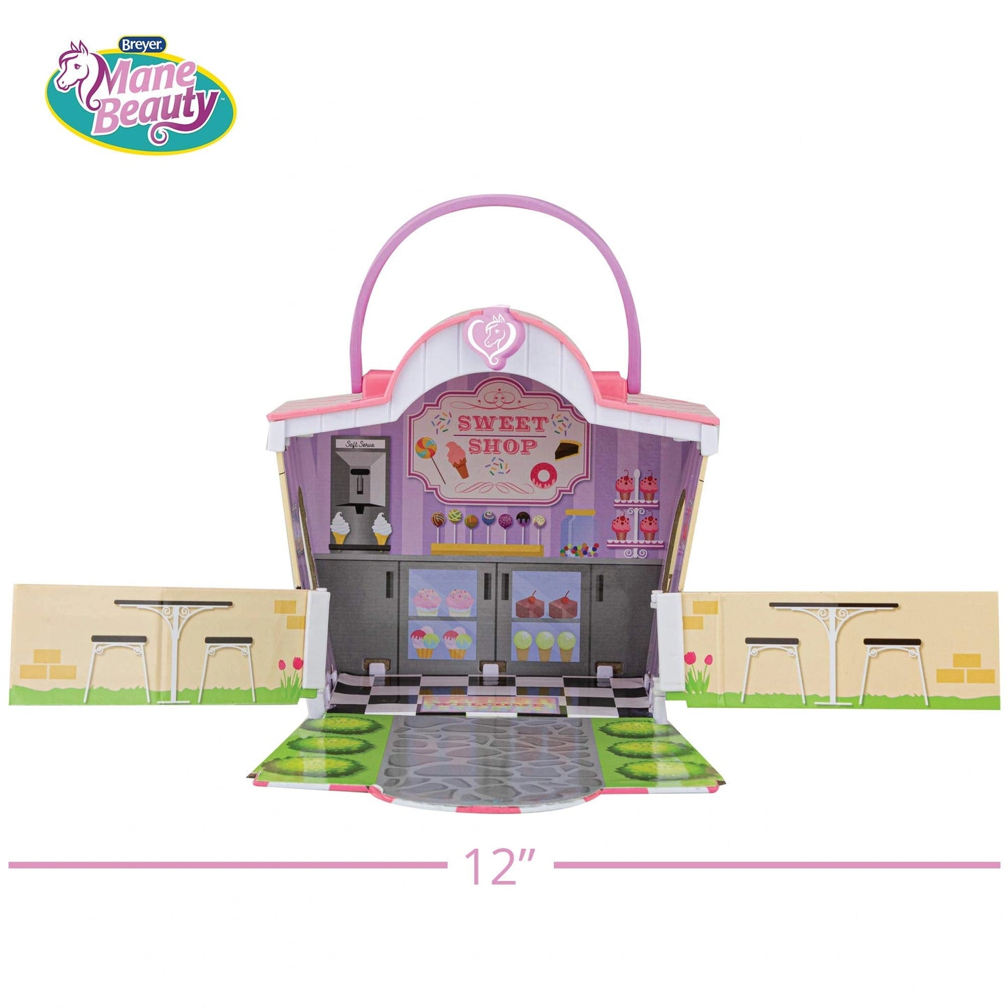 Breyer Horses Mane Beauty Li'l Beauties | Daybreak | Brushable White and Blue Mane and Tail | 4.25" L x 3.25" H |Model #7413