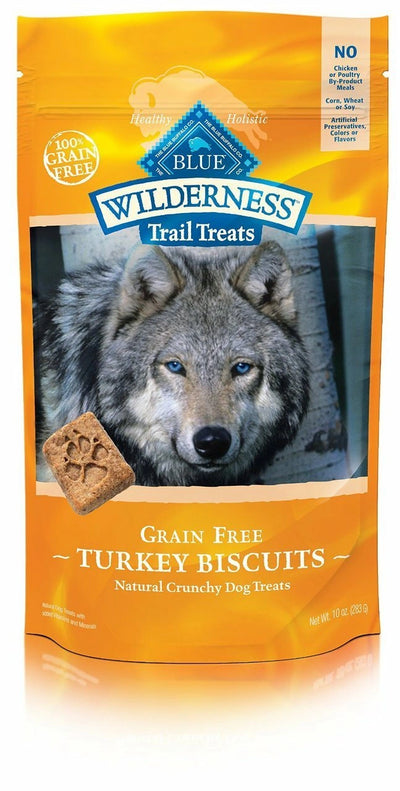 Wilderness Biscuits - 10 Oz Bag - Turkey & Chicken - Hooves and Paws