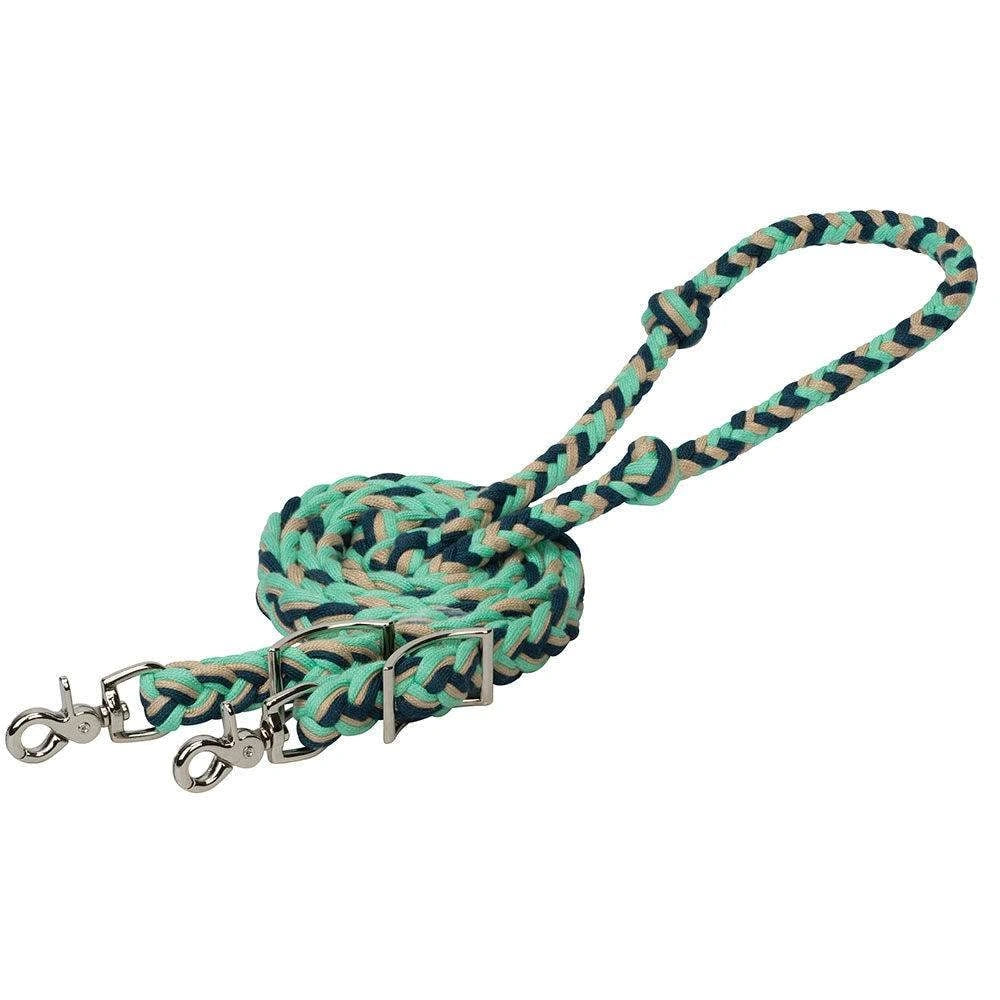 Weaver Leather Flat Barrel Reins 3/4" W x 8' L - Hooves and Paws