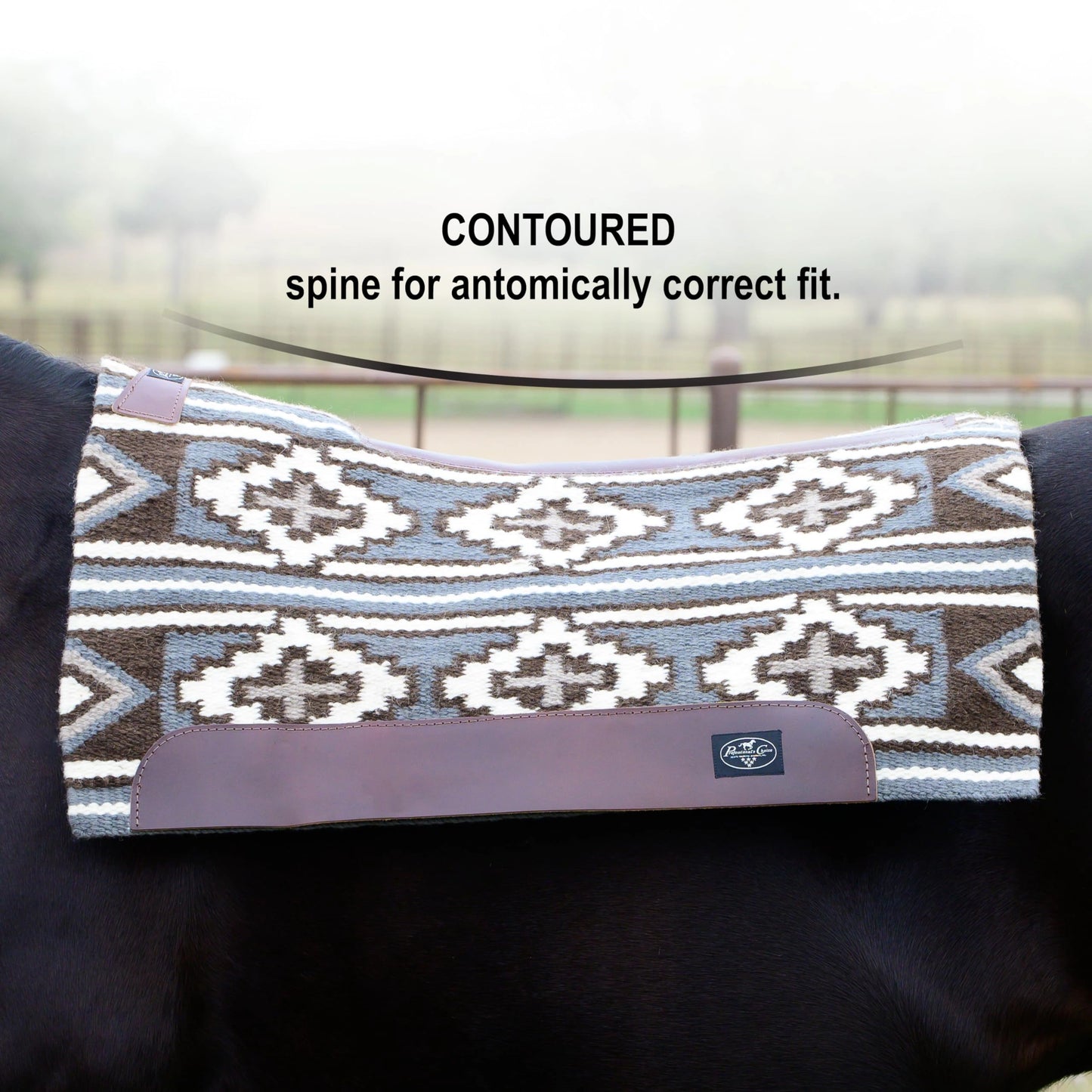 Professional's Choice Fuse Saddle Pad | Navajo Top with Steam-Pressed Bottom 33" x 38"