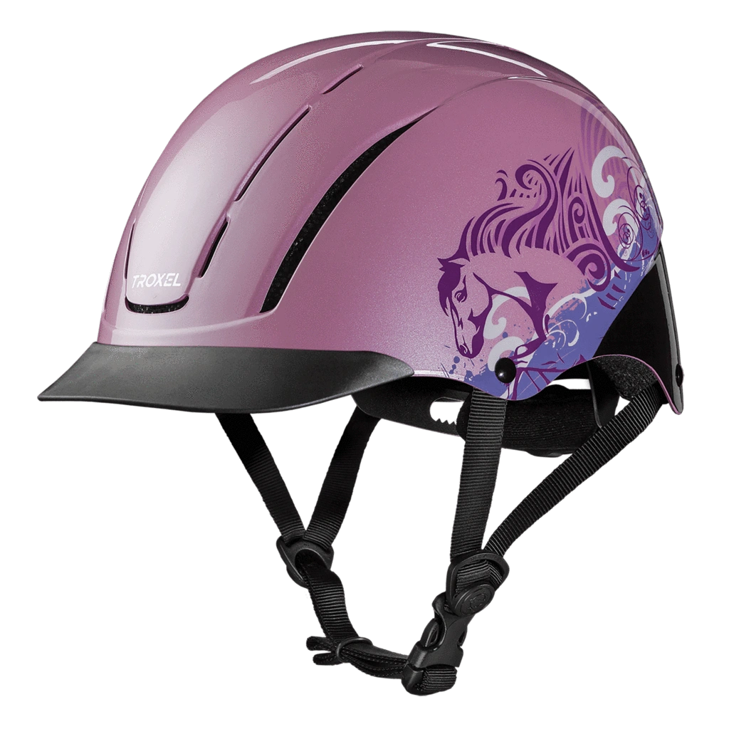 Troxel Low Profile Western Safety Riding Helmet Spirit - Hooves and Paws