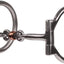 Professional's Choice Equisential Smooth Dogbone D Ring Snaffle Bit - 5 1/4" Mouth, Sweet Iron & Copper Inlays