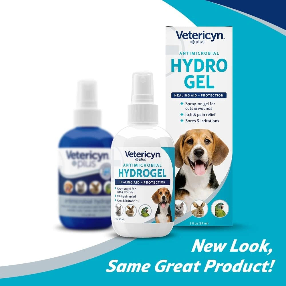 Vetericyn Plus All Animal Wound Care Hydrogel Spray - Non-Toxic Healing Aid for Dogs, Cats, and Horses