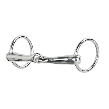 Weaver Leather Pony Snaffle Bit - Nickel Plated Steel, 4" Mouth, 1.75" Rings