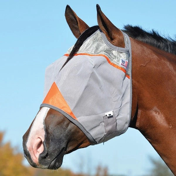Cool Cashel Crusader Sun Fly Mask - Hooves and Paws
