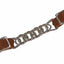Weaver Leather Horizons Single Flat Link Chain Curb Strap - 5/8" Harness Leather, 4-1/2" Chain, Sunset
