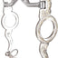 Classic Equine Les Vogt Cowhorse Bit - 5" Sweet Iron Mouth with Copper Inlay, 1.5" Port with Rollers, 8" Shank, German Silver