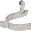 Weaver Leather Men's Plain Stainless Steel Spurs - 3/4" Band, 1-1/2" Shank, 6-Point Rowel
