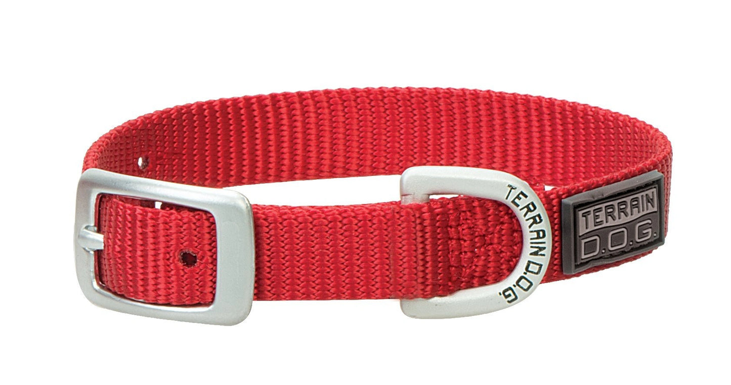 Weaver Leather Nylon Single - Ply Dog Collar - Hooves and Paws