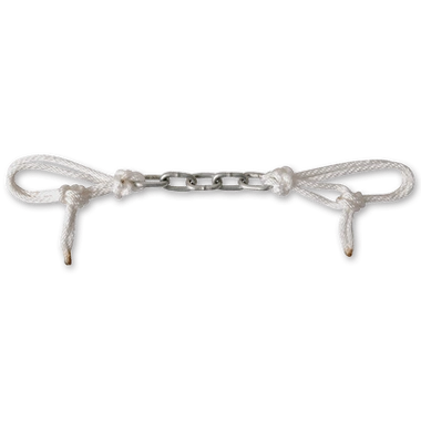 Martin Saddlery Curb Strap 5 Link Dog Chain W/Adjustable String Tie - Hooves and Paws
