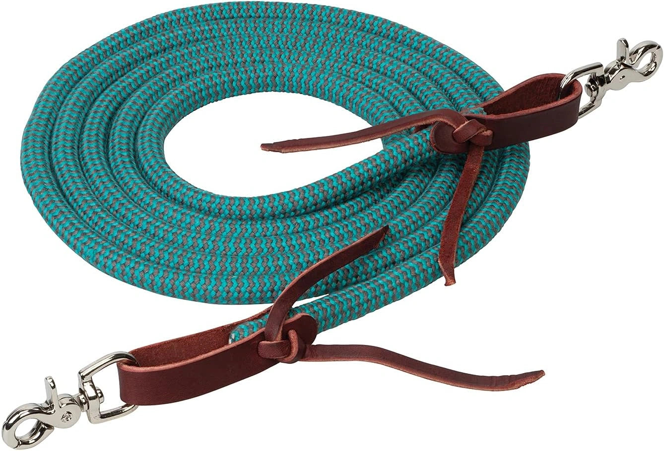 Weaver Leather EcoLuxe Bamboo Round Trail Rein, 1/2" X 10' - Hooves and Paws