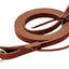 Weaver Leather Single-Ply Latigo Leather Flat Roper Rein with Nickel-Plated Snap, Burgundy - 5/8" x 8'