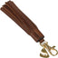 Shires Aubrion Tassel Keyring - Elegant Equestrian Accessory and Bag Charm with Gold Emblem Detail