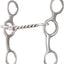 Classic Equine Twisted Wire Ring Gag Snaffle Bit - 5" Copper Mouthpiece, Stainless Steel Cheeks