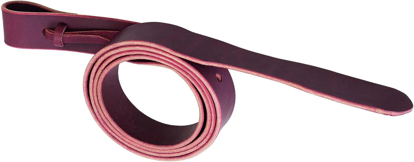 Weaver Leather Latigo Strap without Holes - Size:1 1/2"x60" Color:Burgundy - Hooves and Paws