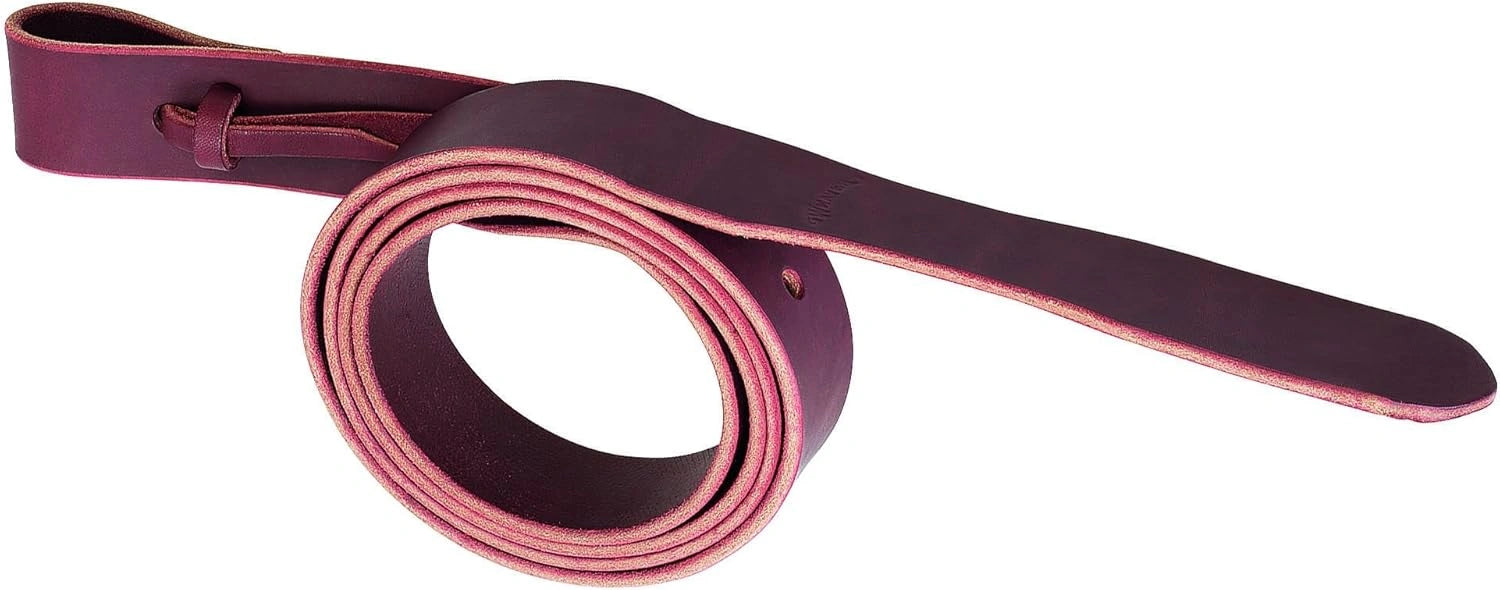 Weaver Leather Latigo Strap without Holes - Size:1 1/2"x60" Color:Burgundy - Hooves and Paws