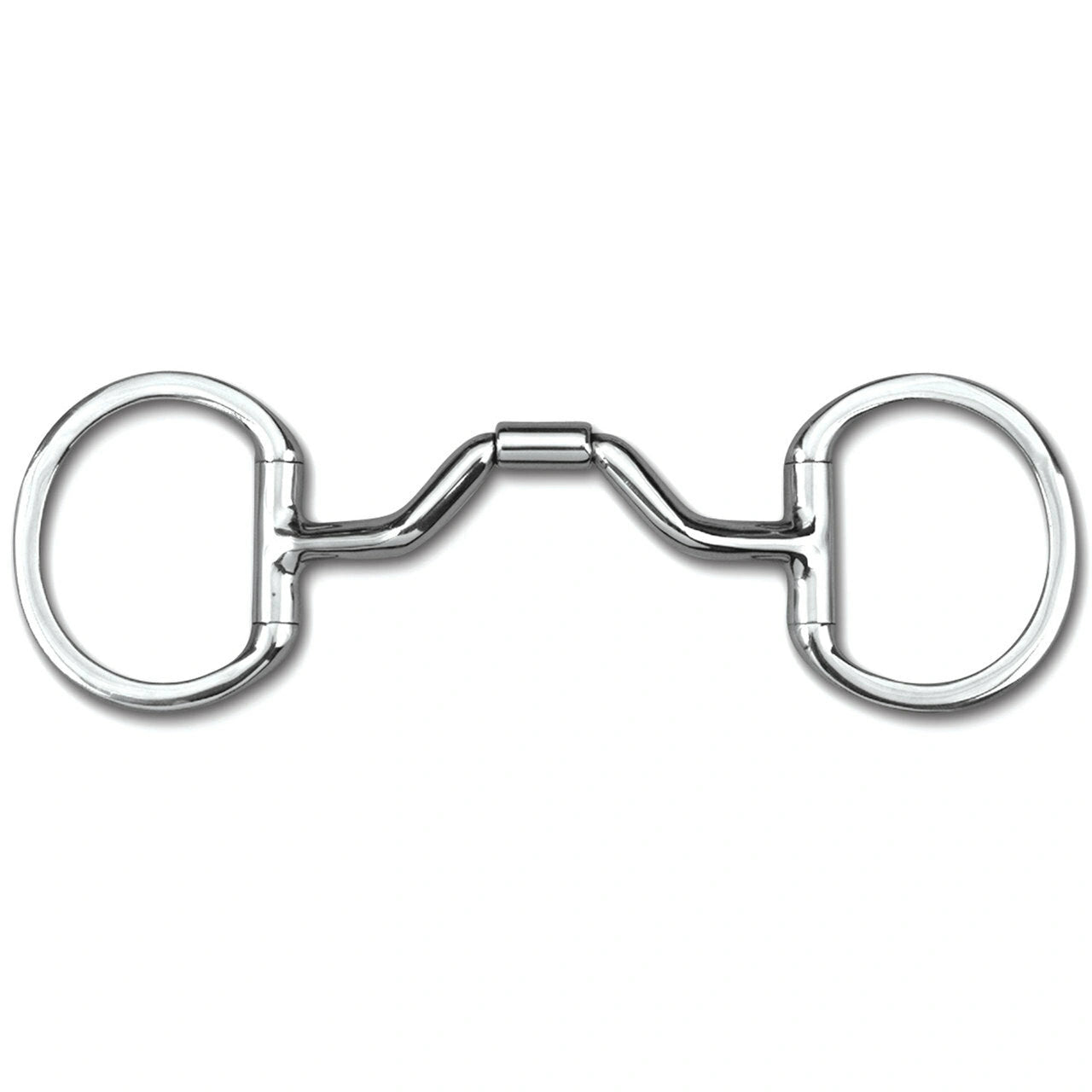 Myler Eggbutt Snaffle Without Hooks With Stainless Steel Ported Barrel 5 Inch Mouth Copper Inlay Mb 33 - Hooves and Paws