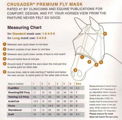 Cashel Quiet Ride Fly Mask - Hooves and Paws