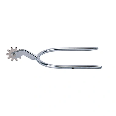 Weaver Leather Men's Copper Plated Quick-On Spurs - 1.5" Shank with 10-Point Rowel