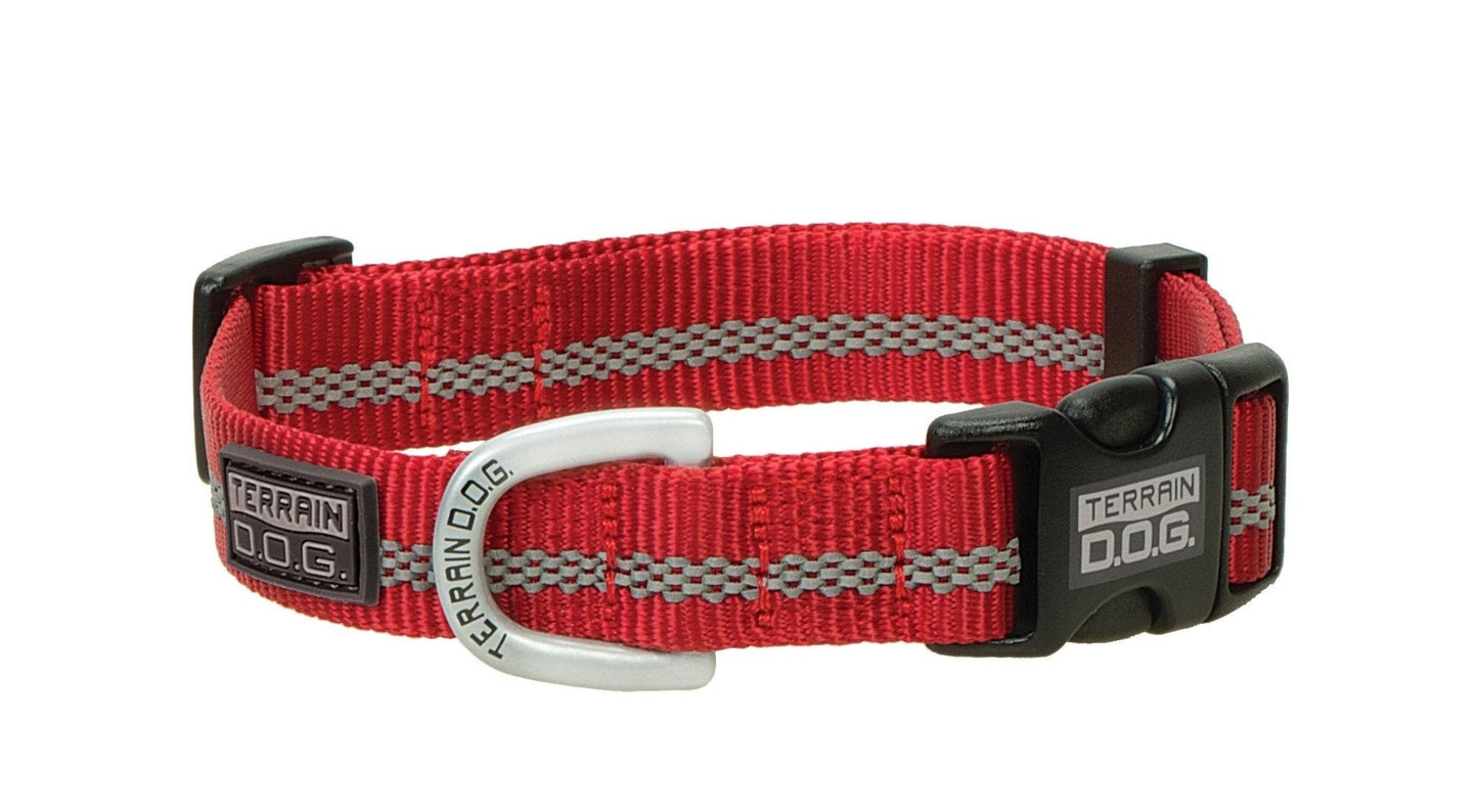 Weaver Leather Terrain D.O.G. Reflective Snap - n - Go Collar - Hooves and Paws