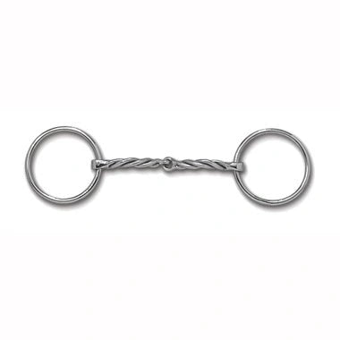 Myler Loose Ring With Sweet Iron Twisted Snaffle 5 Inch Mouth Mb 09t - Hooves and Paws