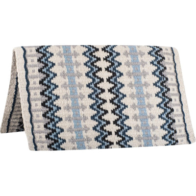 Classic Equine Western Show Saddle Blanket - Coffee Blue - USA Made