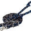 Bamboo 8ft Flat Barrel Reins Turq/Rasp/Green N/A - Hooves and Paws
