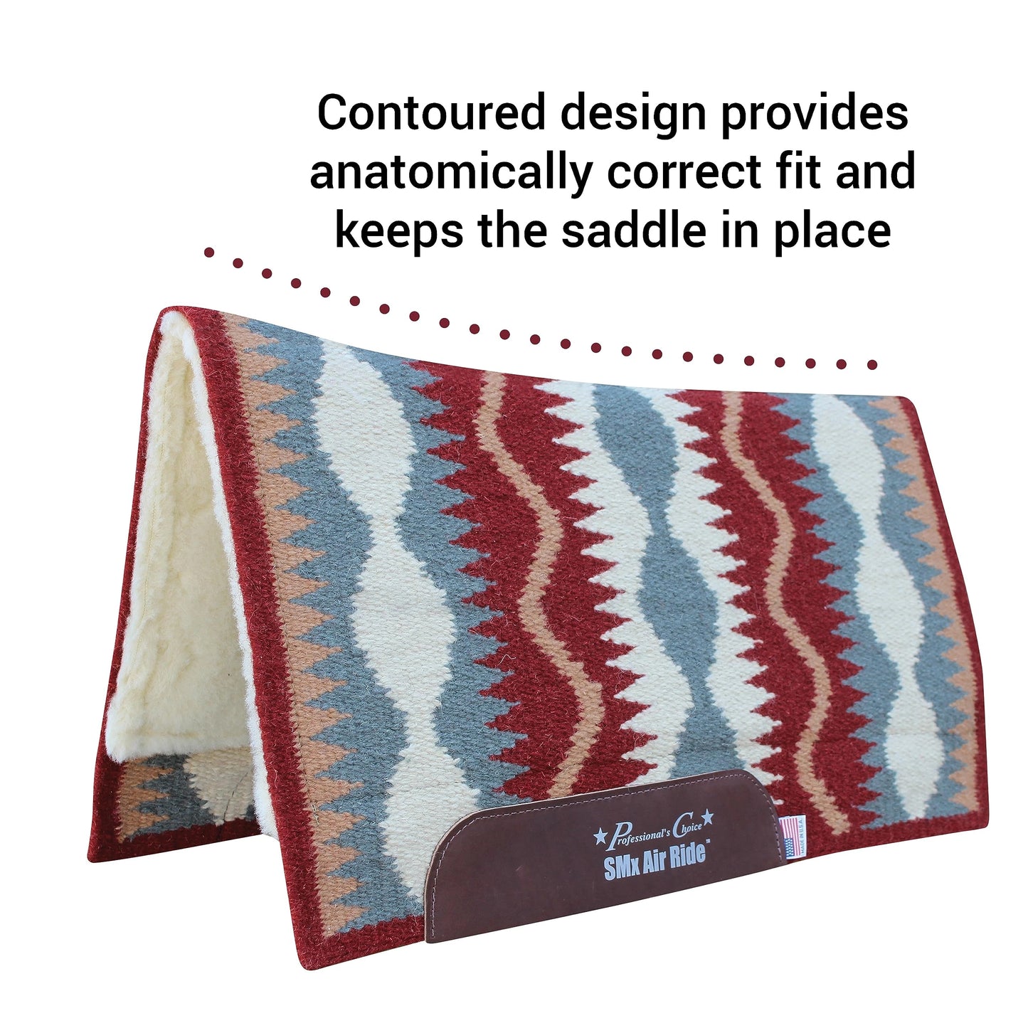 Professional's Choice Comfort-Fit SMX Air Ride Pad | Cooling System & Shock Absorption | Serpentine