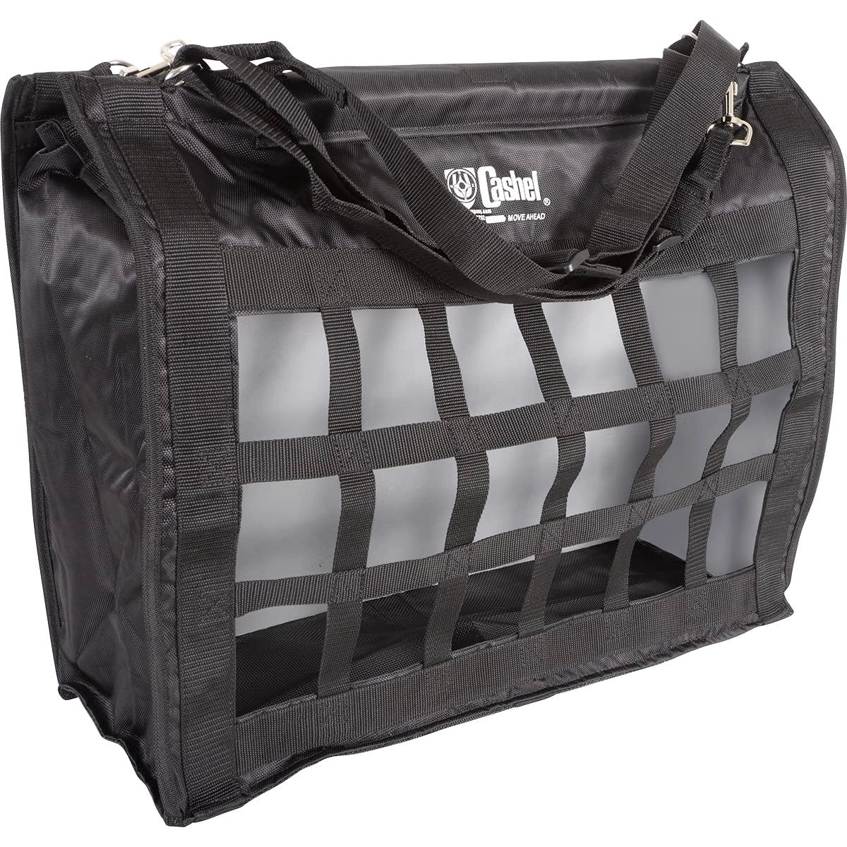 Cashel Slow Feed Top Load Hay Bag - 2.5" Square Holes, No-Spin Adjustable Back Strap
