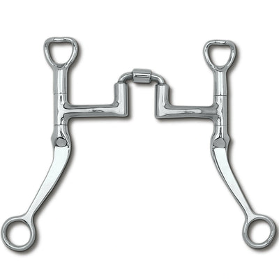 Myler Flat Shank With Sweet Iron Correctional High Ported Barrel 5 Inch Mouth Curb Bit Mb 27pb - Hooves and Paws