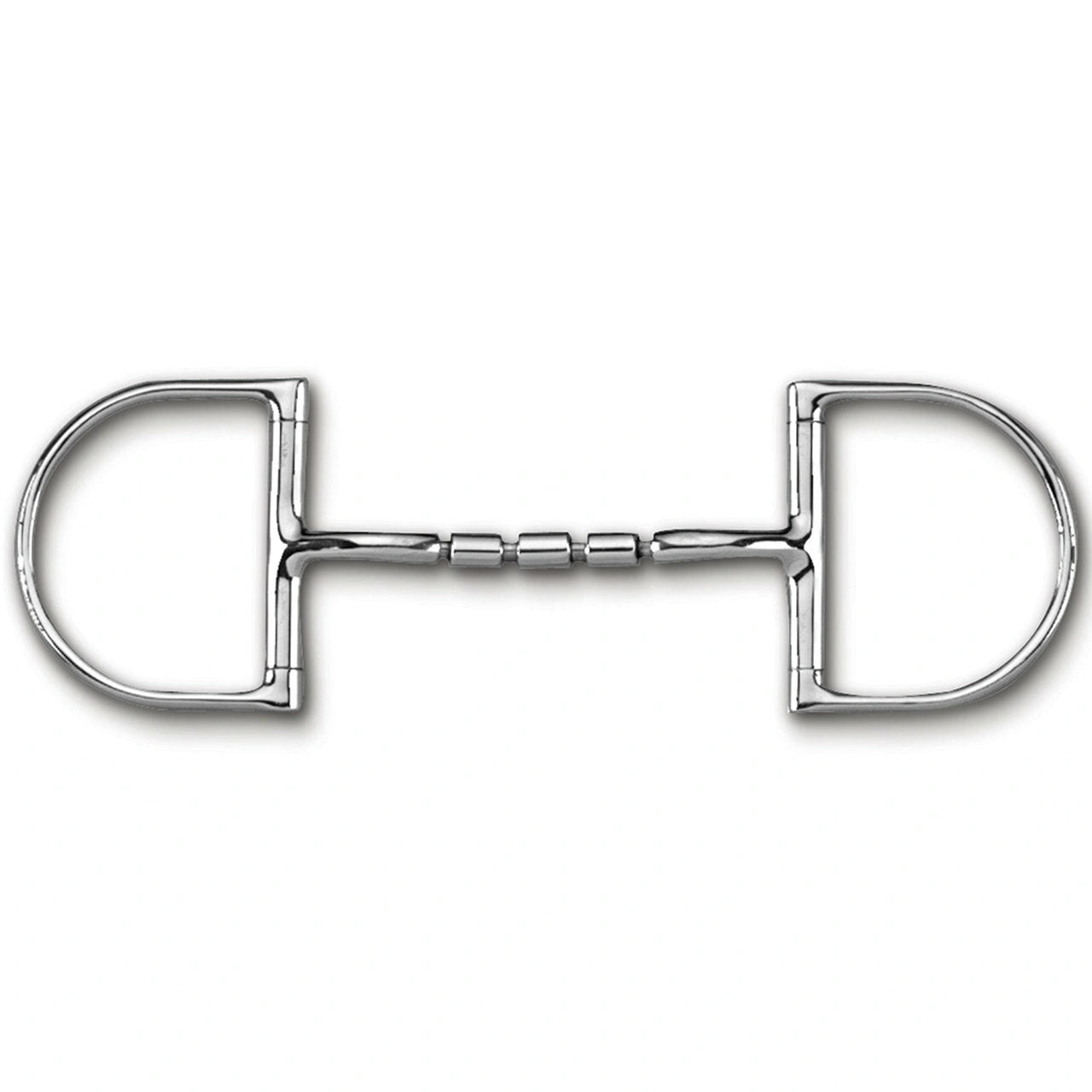 Myler English Dee Without Hooks With Stainless Steel Mullen Triple Barrel Snaffle 5 Inch Mouth Copper Inlay Mb 32 - 3 - Hooves and Paws