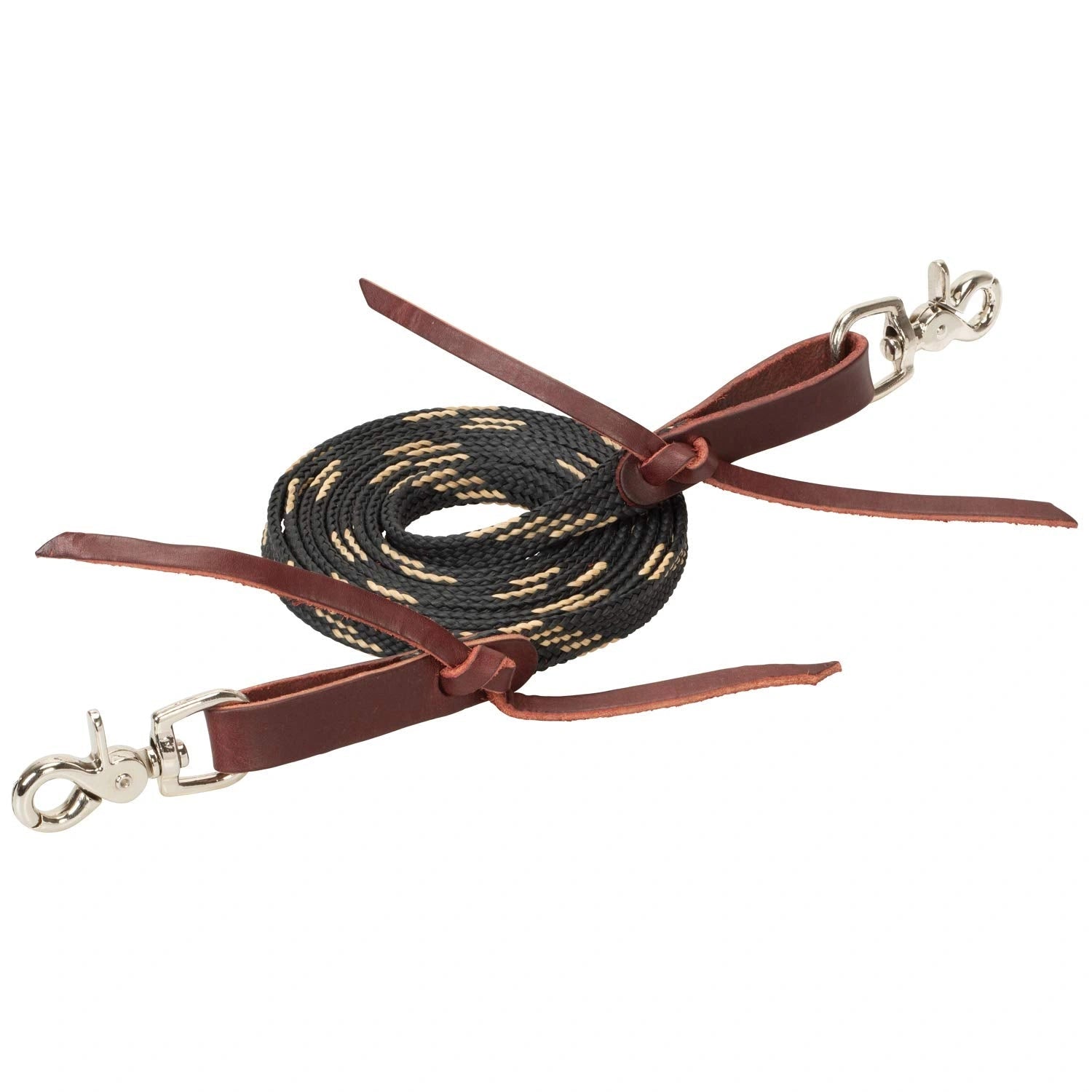 Weaver Leather Flat Braided Competition Roper Rein - Hooves and Paws