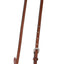 Weaver Leather Floral Carved Noseband - Chestnut Leather with Black Stain & Stainless Steel Hardware